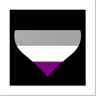 Acesexual Flag Heart Posters and Art